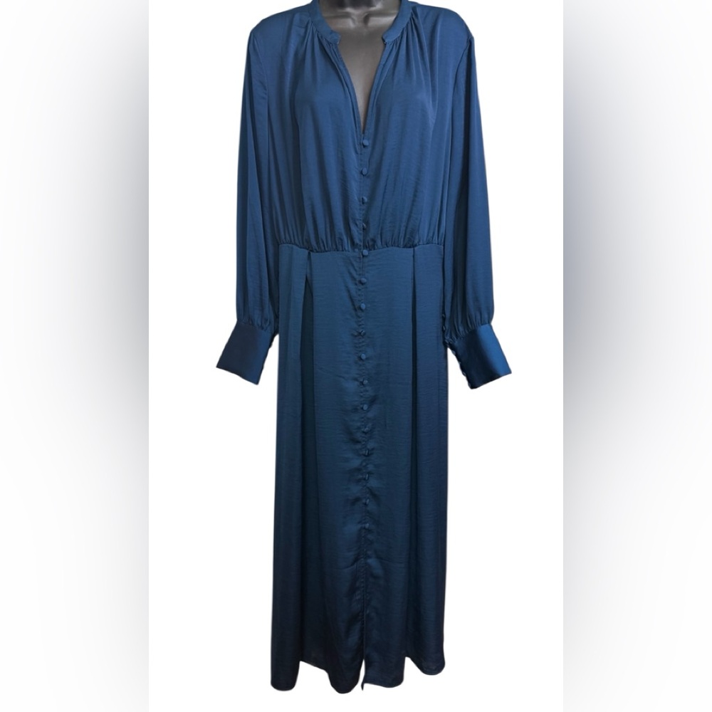 NWT Vero Moda Deep Blue Long Sleeve Dress L